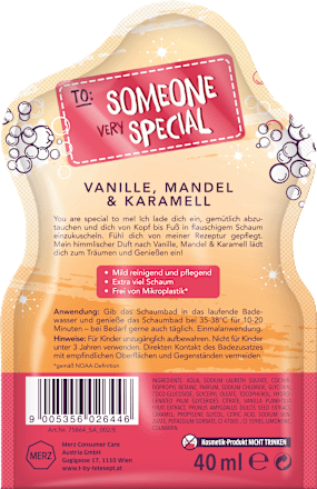 Pflegendes Schaumbad Vanille, Mandel & Karamell t by tetesept