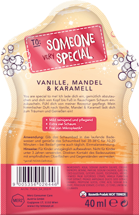 Pflegendes Schaumbad Vanille, Mandel & Karamell t by tetesept