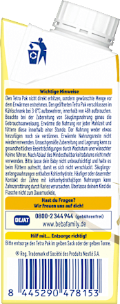 Anfangsmilch Pre trinkfertig von Geburt an Nestlé BEBA