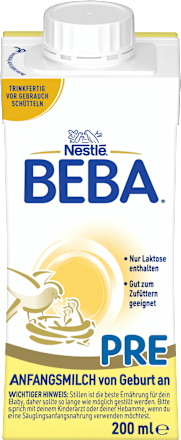 Anfangsmilch Pre trinkfertig von Geburt an Nestlé BEBA