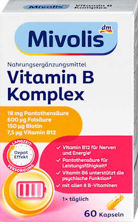 Vitamin B- Komplex Kapseln 60 St Mivolis
