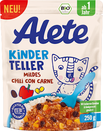 Kinderteller mildes Chili Con Carne ab 1 Jahr Alete