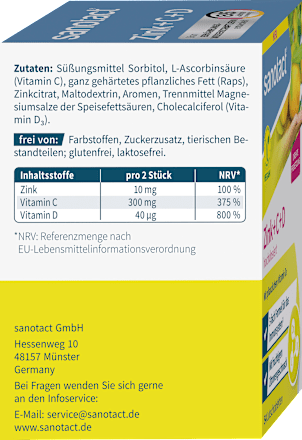 Lutschtabletten Zink + C + D sanotact