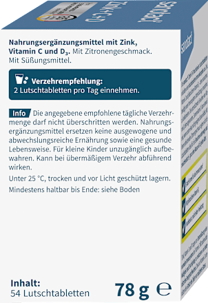 Lutschtabletten Zink + C + D sanotact