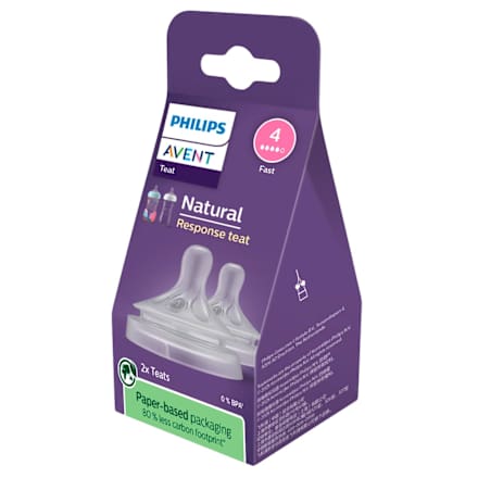 Tetina din silicon Natural Response debit 4-rapid  PHILIPS AVENT
