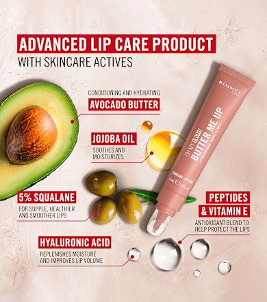 Oh My Gloss! Butter Me Up balzam za ustnice, 002 Bubble Gum RIMMEL LONDON