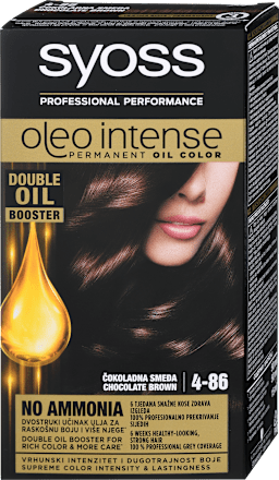 Barva za lase 4-86 Čokoladno Rjava syoss Oleo Intense