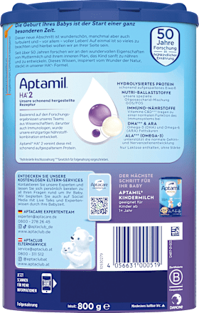 Folgemilch 2 HA nach dem 6. Monat Aptamil