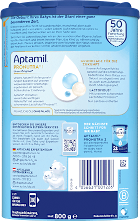 Anfangsmilch 1 Pronutra von Geburt an Aptamil
