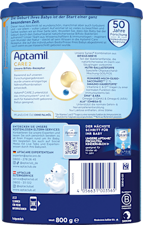 Folgemilch 2 Care nach dem 6. Monat Aptamil