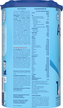 Anfangsmilch 1 Pronutra von Geburt an Aptamil