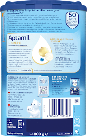 Anfangsmilch Pre Care von Geburt an Aptamil