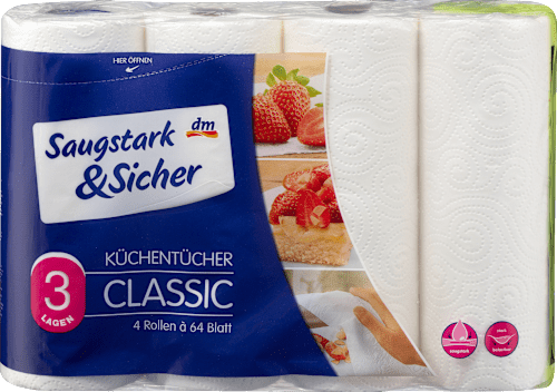 Carta da cucina Classic 3 veli Saugstark&Sicher