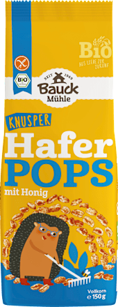 Müsli Haferpops glutenfrei Bauck Mühle