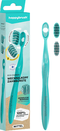 Zahnbürste Eco Change mit Aufsteckbürsten happybrush