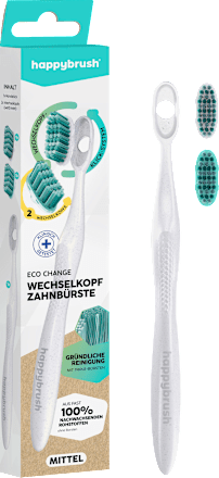 Zahnbürste Eco Change mit Aufsteckbürsten happybrush
