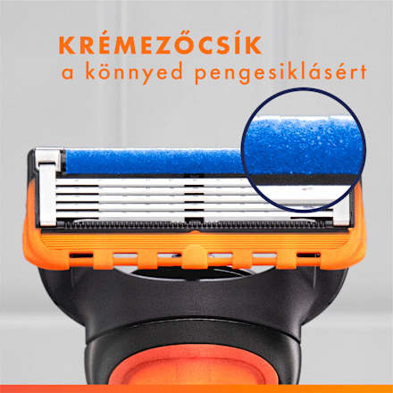 Férfi borotvabetét, Fusion5 Gillette
