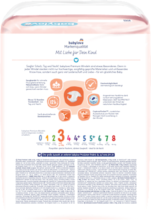 Scutece premium numărul 3 babylove