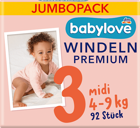 Premium pleny, velikost 3 Jumbopack babylove