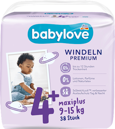 PREMIUM pelene maxiplus, veličina 4+ (9-15 kg) babylove