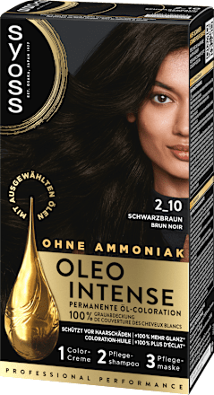 Haarfarbe 2_10 Schwarzbraun Syoss Oleo Intense