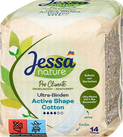 Assorbenti nature Pro Climate Active Shape ultra in cotone Jessa