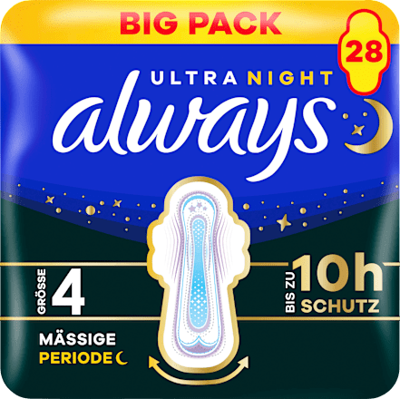 Ultra Binden Secure Night 4 Big Pack always