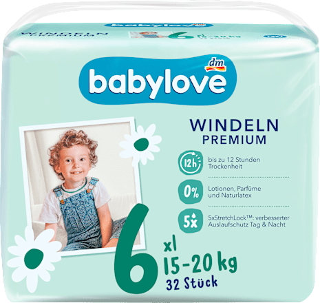 Scutece premium numărul 6 babylove
