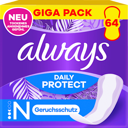 Slipeinlagen Daily Protect Normal mit Duft Giga Pack always