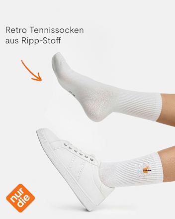 Crew Socken mit Cocktail-Motiv weiß Gr. 39-42 nur die