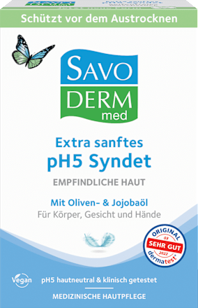Seifenfreies Waschstück Extra Sanft pH 5 Savoderm med