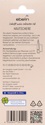Hautschere rostfreier Edelstahl ebelin