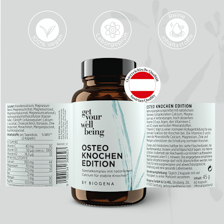 Osteo Knochen Edition Kapseln 60 St get your well being BY BIOGENA