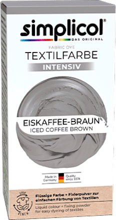 Textilfarbe intensiv Eiskaffee-Braun Simplicol