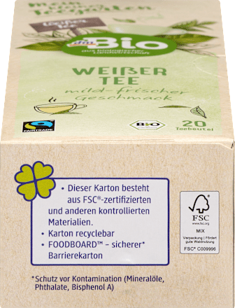 Weißer Tee (20 Beutel) dmBio