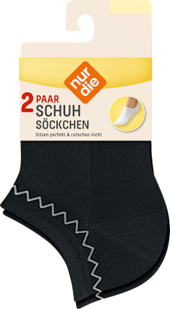 Schuhsöckchen schwarz, Gr. 39-42 (2 Paar) nur die