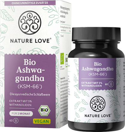 Ashwagandha KSM 66 Kapseln Nature Love