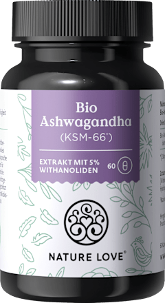 Ashwagandha KSM 66 Kapseln Nature Love