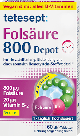 Folsäure 800 Depot Mini-Tabletten tetesept