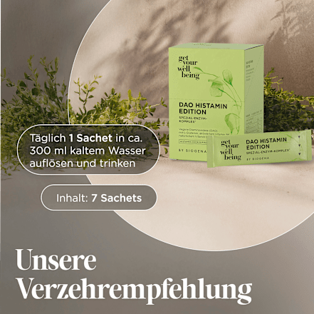 DAO Histamin Edition Sachets 14 St get your well being BY BIOGENA