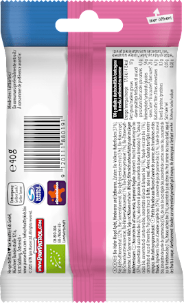 Kindersnack Power Häppchen Vollkorn-Haferriegel Apfel, Himbeeren und Erdbeeren ab 12 Monaten PURE & FUN