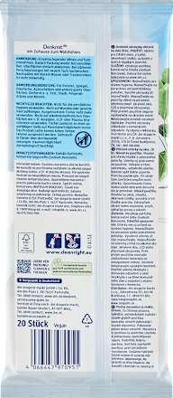 Nedves tisztítókendő üveg felületekre Denkmit