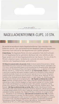 Klipy na odstránenie laku na nechty ebelin