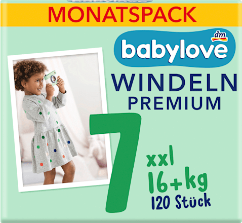 Premium plenice XXL 7 (16+ kg) – mesečno pakiranje babylove