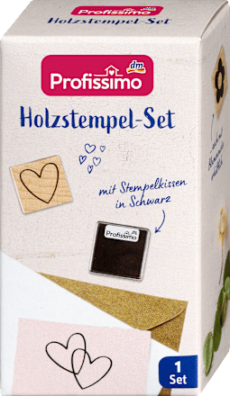 Holzstempel-Set Herzen Profissimo