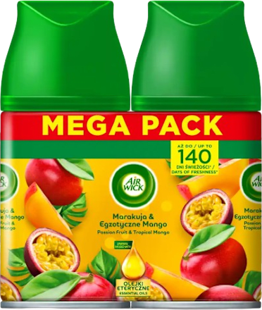 Odorizant rezervă Fructul Pasiunii și Mango 2x250ml AIR WICK