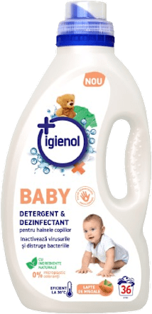  Detergent dezinfectant haine pentru Bebeluși 36 spălări  igienol