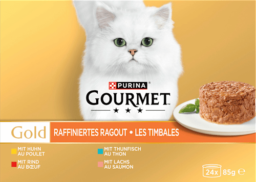 Nassfutter Katze Gold Raffiniertes Ragout Mix Purina Gourmet