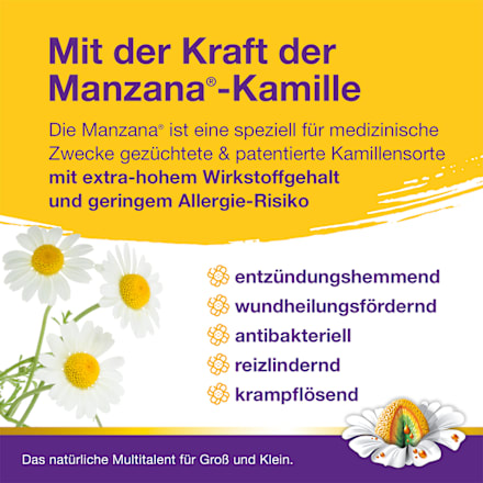 Kamillosan Konzentrat Kamillenblütenauszug 98,91g / 100g, Kamillenöl 0,19g / 100g Flüssigkeit Kamillosan