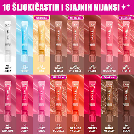 jelly job sjaj za usne - 16 JELLYBEAN NYX PROFESSIONAL MAKEUP